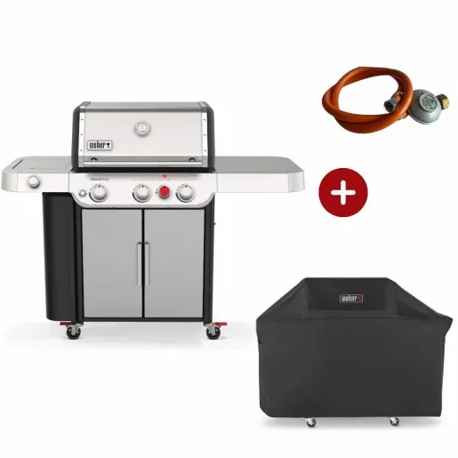 Starter Pack Weber - Gratar pe gaz Genesis S-335 + Regulator